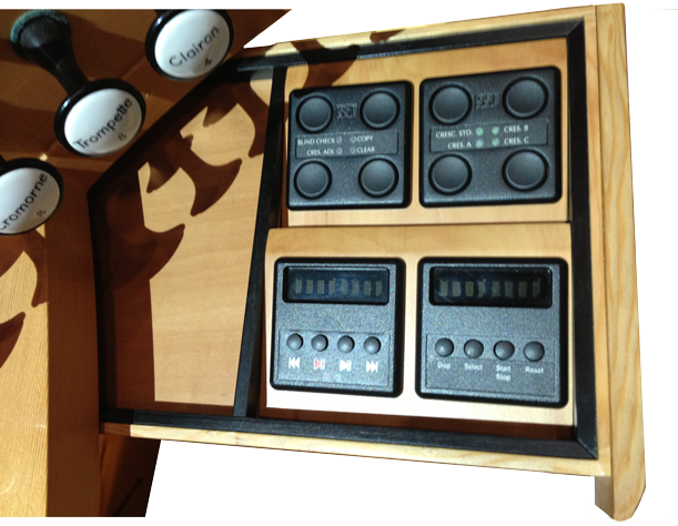Control panels in drawer
