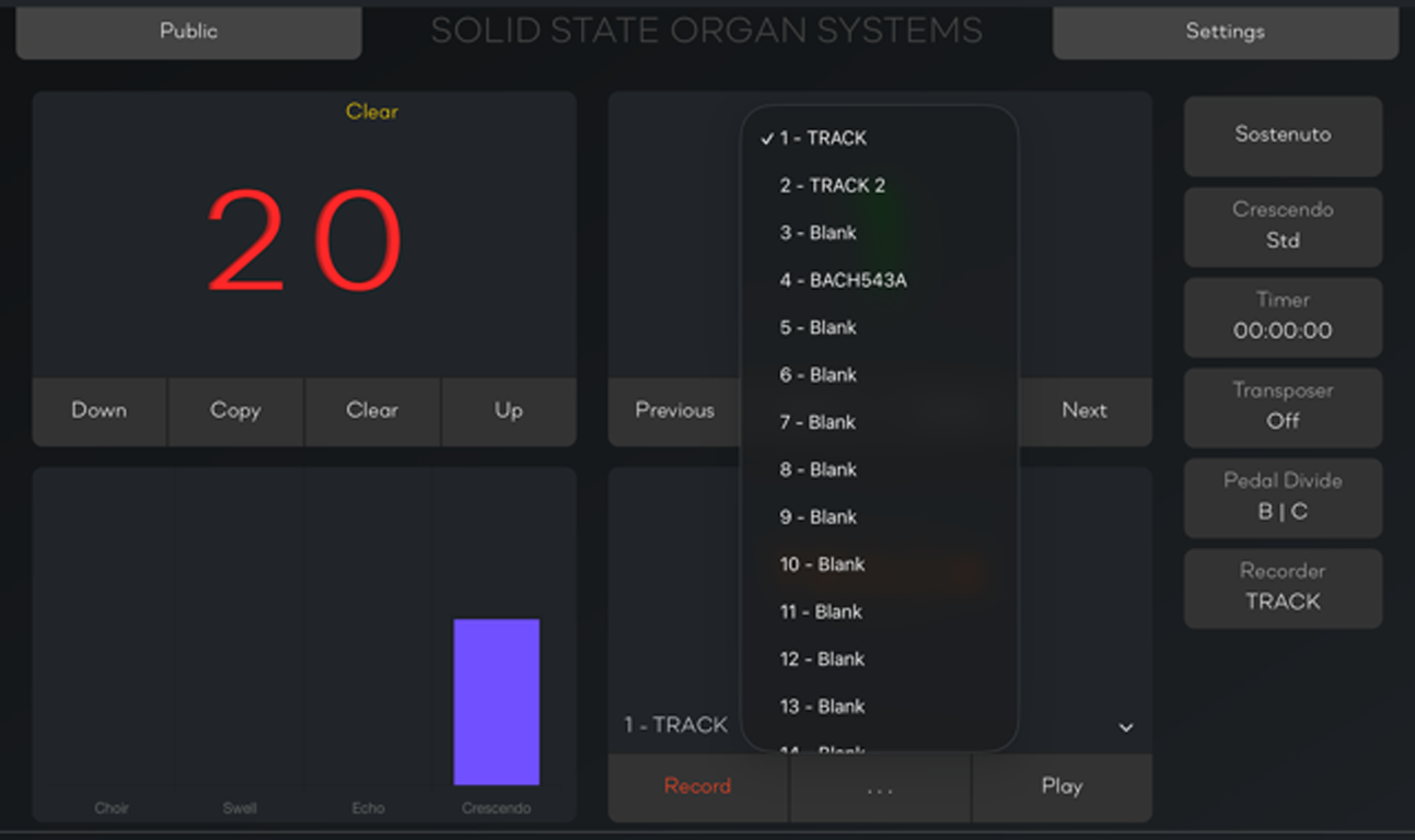 Ensemble recorder choosing playback